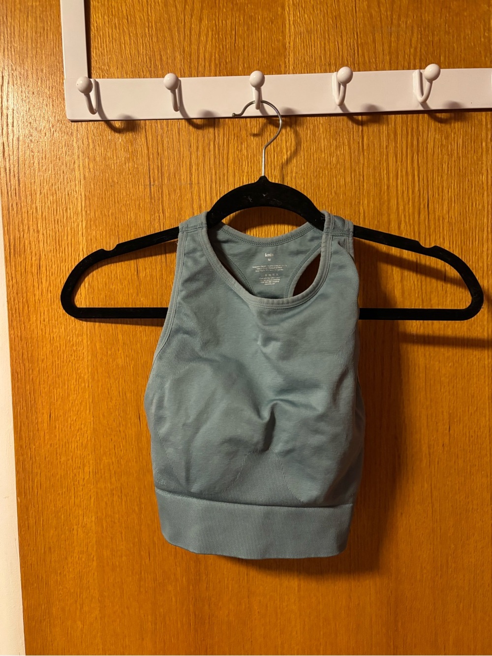 knix Light Blue High Neck Sports Bra